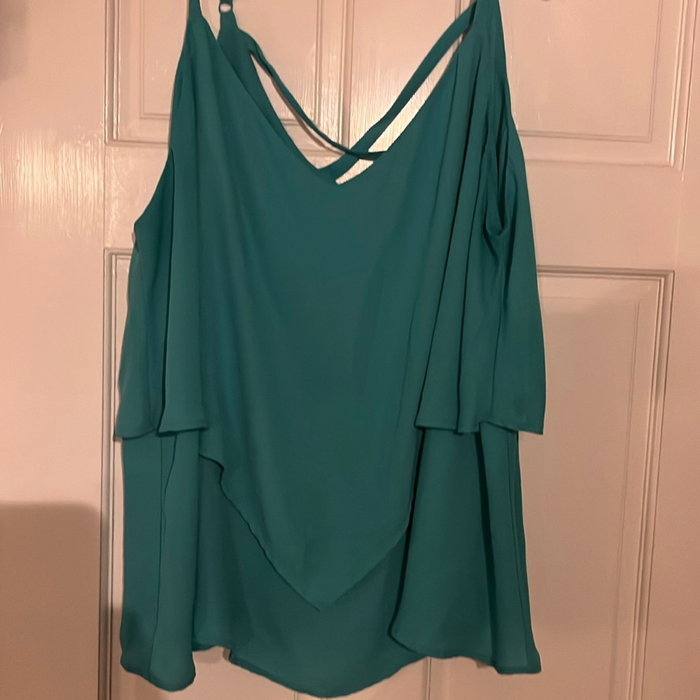 Torrid Size 3 Teal Flowy Tank